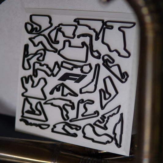 3D F1 Rennstrecken Wandposter