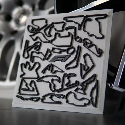 3D F1 Rennstrecken Wandposter