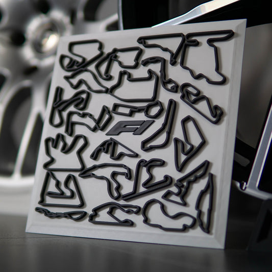 3D F1 Rennstrecken Wandposter