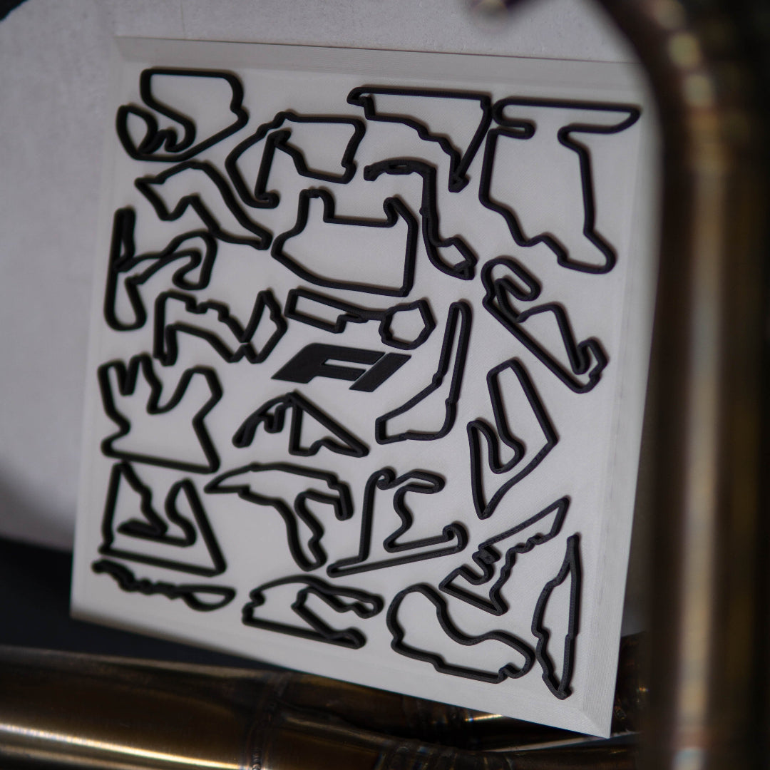 3D F1 Rennstrecken Wandposter
